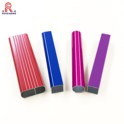 6000 Series Aluminum Pipe Tube 5mm Height T5 Temper Oval  For Outside Usage