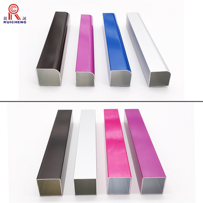 Antiscratch Aluminum Pipe Tube , ASME Colored Anodized Aluminum Tubing