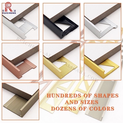 Luxury Anodized Surface L Shape Aluminium Trim 90 Degree Corner Tile Trim