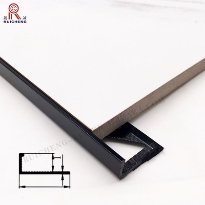 L Shape Aluminum Tile Corner Trim 1.5mm Height with Oval Punching hole