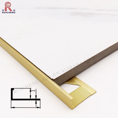 L Shape Aluminum Tile Corner Trim 1.5mm Height with Oval Punching hole