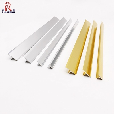 Anodized Aluminum Transition Strips For Flooring 2.6m Length Gold Color
