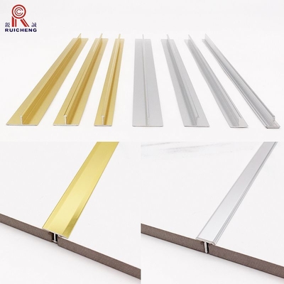 Anodized Aluminum Transition Strips For Flooring 2.6m Length Gold Color