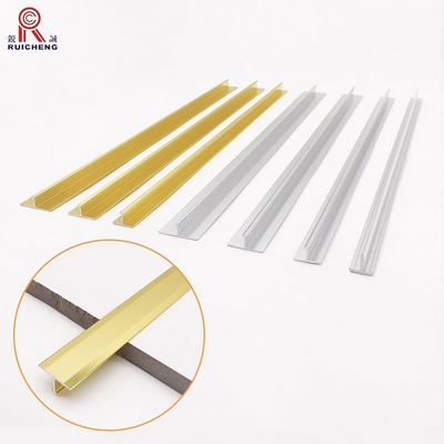 Anodized Aluminum Transition Strips For Flooring 2.6m Length Gold Color