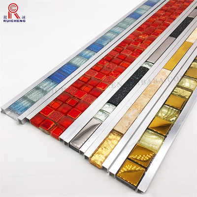 Decorative  Listello Tile Trim Anti Collision 800mm Length For Bathroom