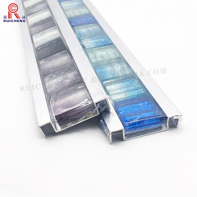 Home Wall Chrome Listello Tile Trim Minimalist Design Mosaic