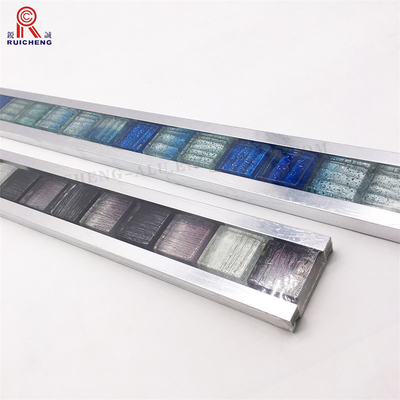 Colourful Glass Effect Ceramic Listello Border Tiles Decorative Antiscratch