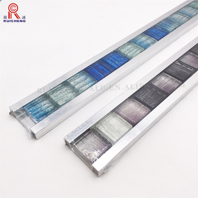Home Wall Chrome Listello Tile Trim Minimalist Design Mosaic
