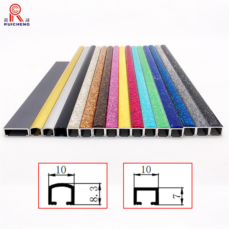 Tile Accessories Aluminum U Shaped Tile Trim For Wall Home Decoration