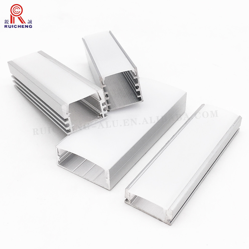 Professional Anodizing Aluminium LED Strip Light Channel Profile Rectangular 0.3mm - 3mm
