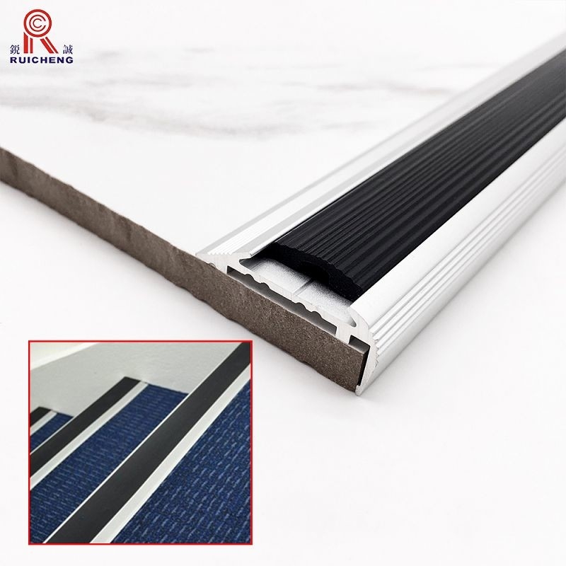 anti slip Aluminium Stair Nosing Edge Trim 3m Length BA Surface