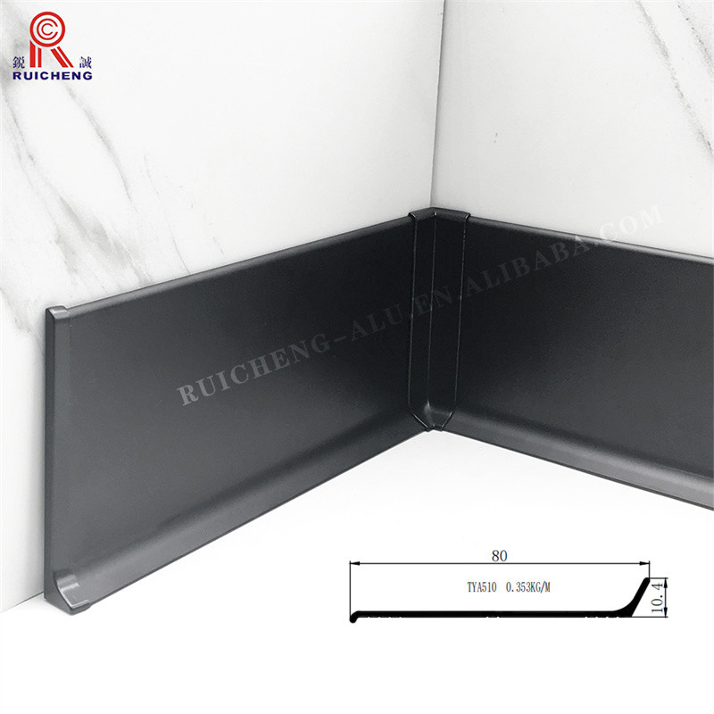 Wall Floor Skirting Lines Trim Aluminium Baseboard Skirting Profile