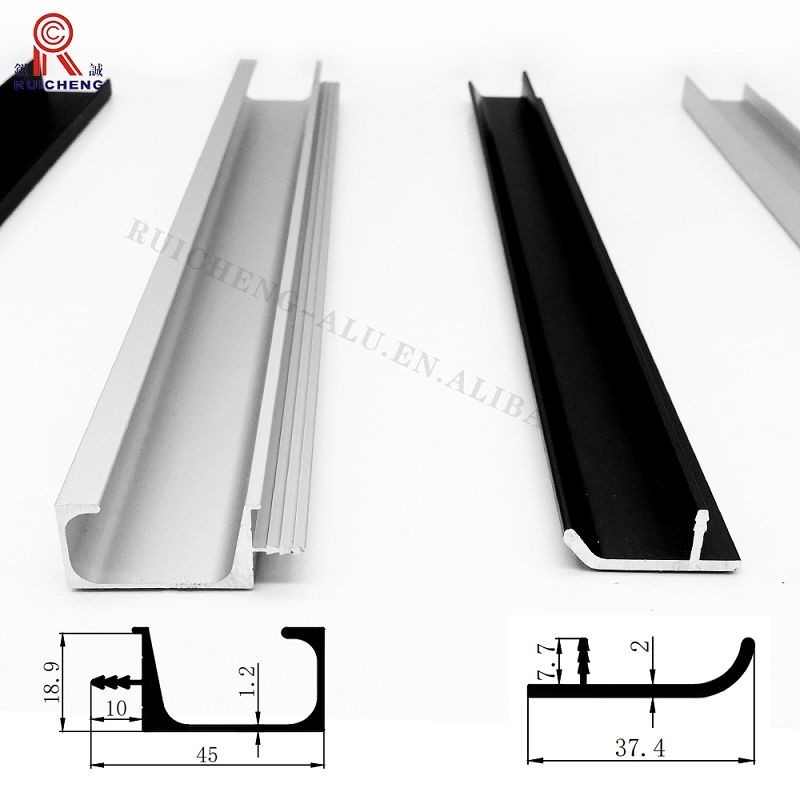 G Section Aluminium Handle Profile ODM Available 8mm Height Brushing