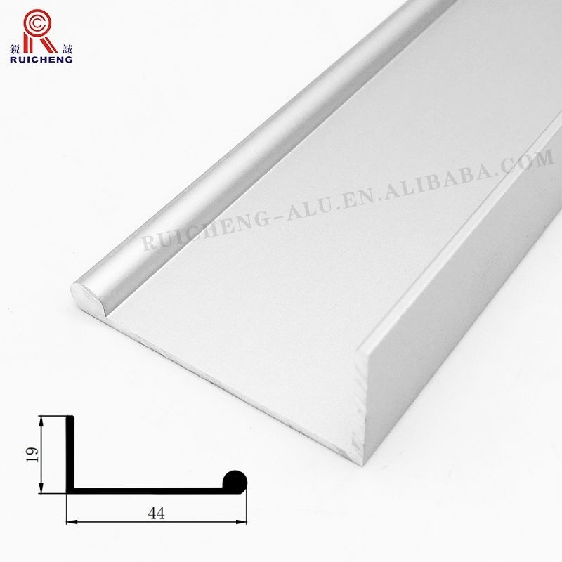 6060 Aluminium Handle Profile , T6 0.9mm J Profile Handle For Wardrobe