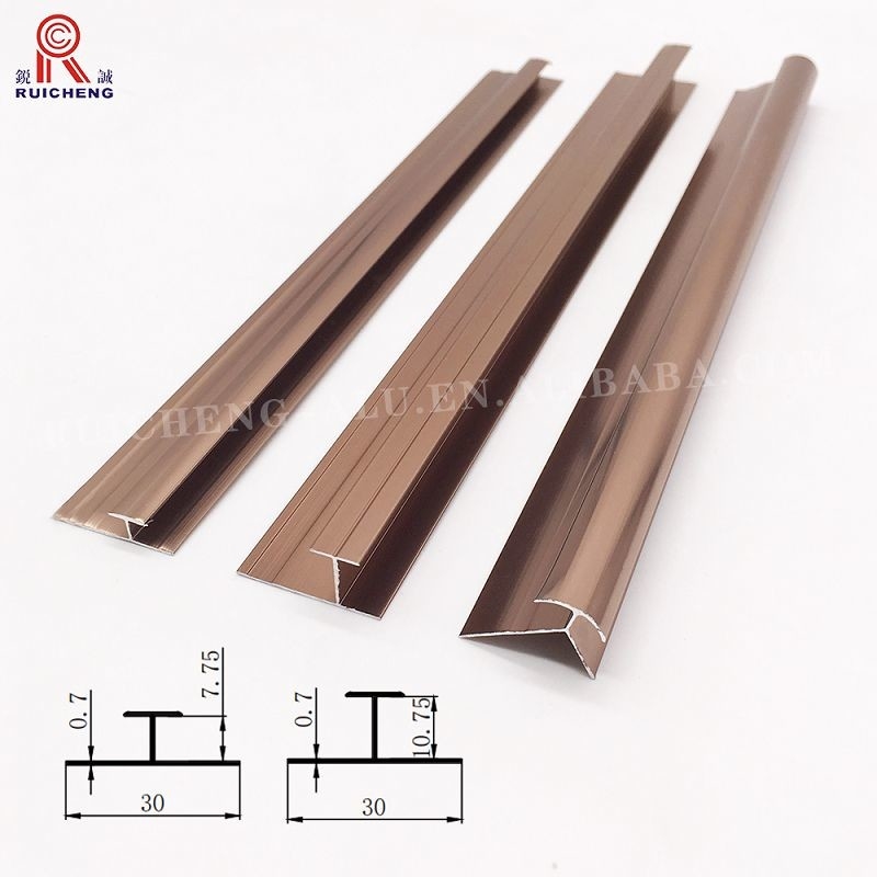 2400mm Aluminium Wall Panel Trims , Anodized decorative aluminum corner trim